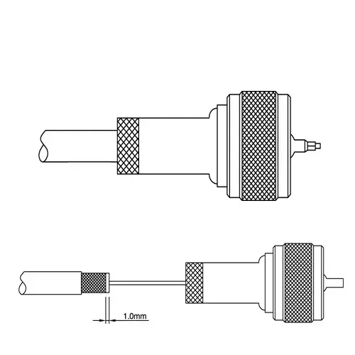 T.E.G. UHF twist-on plug male RG58 coax