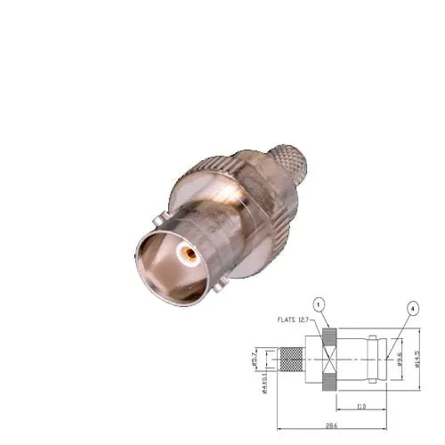 T.E.G. BNC Crimp Plug Female connector RG59-62