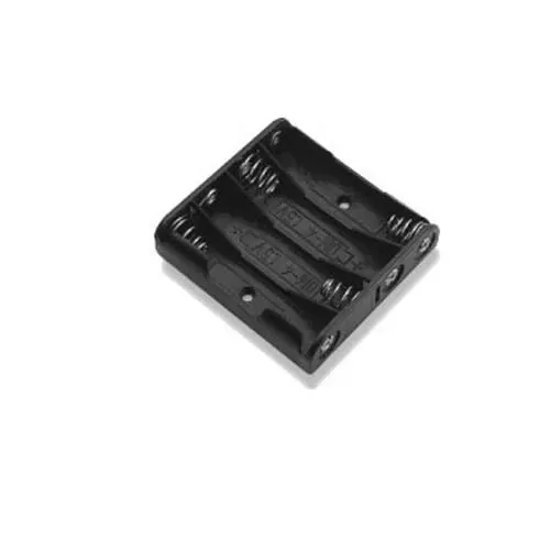 T.E.G. batterijhouder 4x AAA vlak drukknoop 6V