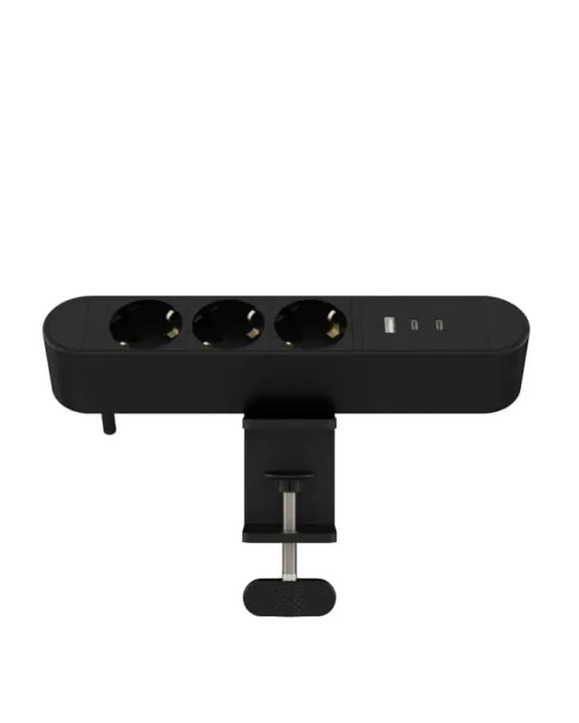 Microconnect tafelcontactdoos 3x Schuko + USB 30W 1,8m