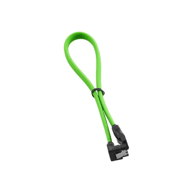 CableMod ModMesh SATA 3 kabel 30cm lichtgroen haaks