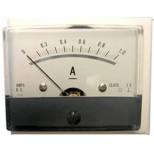 T.E.G. No. 60 paneelmeter 1A 60x45 mm draaispoel
