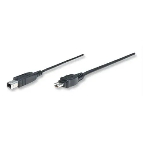 T.E.G. USB 2.0 OTG kabel 1,8m mini A-B zwart