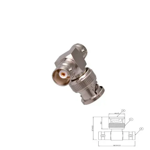 T.E.G. BNC T-model adapter 1x male 2x female