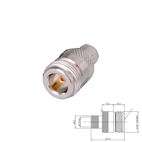 T.E.G. N female krimpstekker coax RG214 RG393