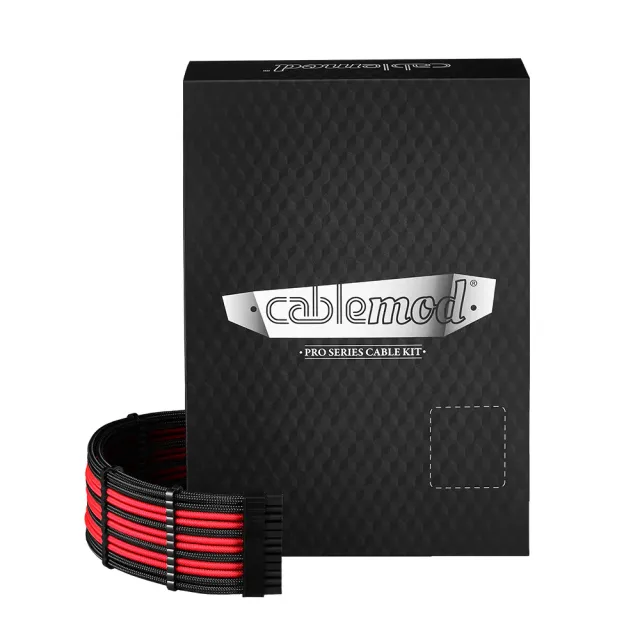 CableMod RT-Series Pro ModMesh 12VHPWR kabelset zwart-rood