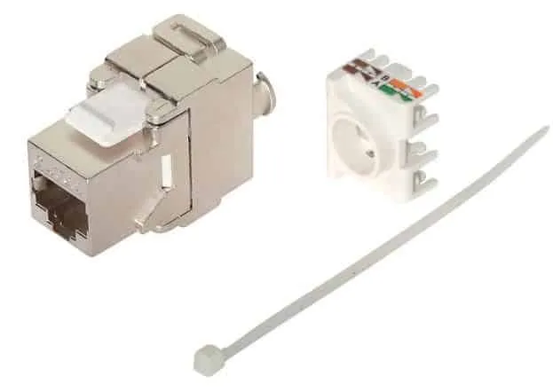 Microconnect CAT6A keystone module STP RJ45