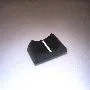 T.E.G. Schuifknop 27x16mm Zwart met Streep