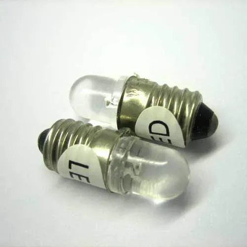 T.E.G. E10 Single LED Lamp 24V AC/DC Wit