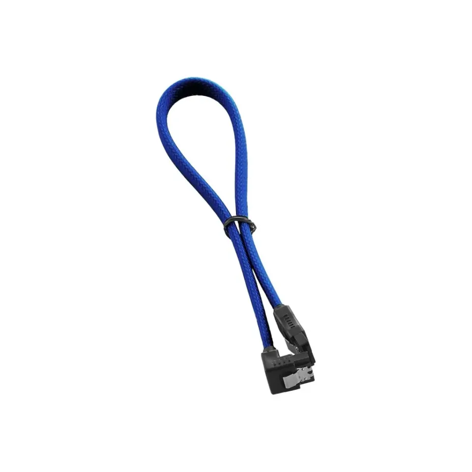 CableMod ModMesh SATA 3 kabel haaks 30cm blauw