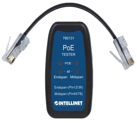 T.E.G. Netwerktester PoE PoE+ bekabeld