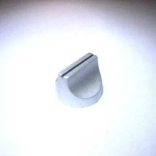 T.E.G. 17x10 schuifknop grijs met streep
