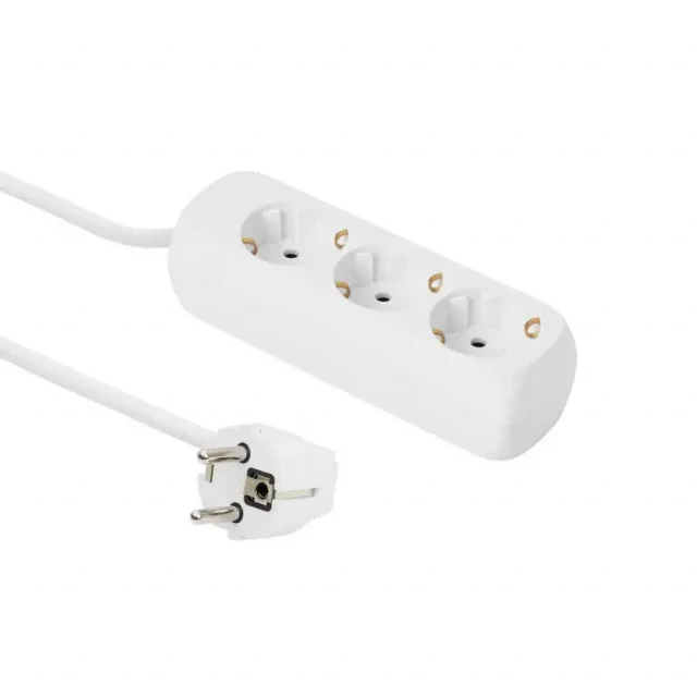 Microconnect Schuko stekkerdoos 3-voudig 5m met kinderbeveiliging