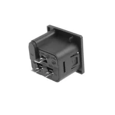 Microconnect C19 IEC Lock apparaataansluiting zwart vergrendelbaar