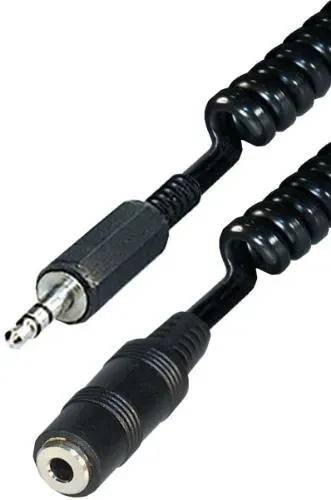 T.E.G. 3,5mm verlengkabel spiraal 3m stereo