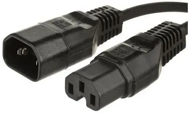 Microconnect C14-C15 verlengkabel 1m voor PDU