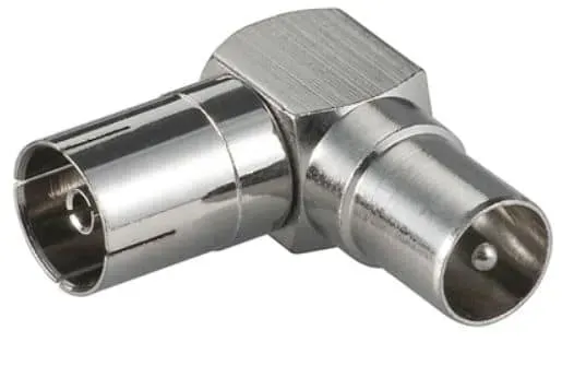 Microconnect coax adapter haaks F/M coaxkabel