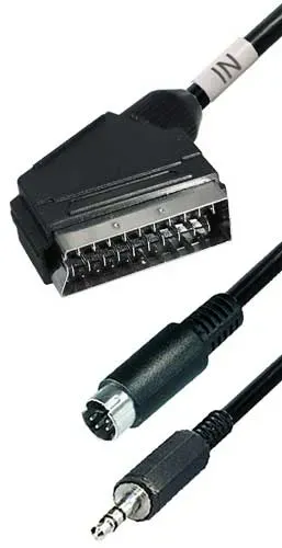 T.E.G. Scart Verloopkabel Male 10m naar S-VHS stereo