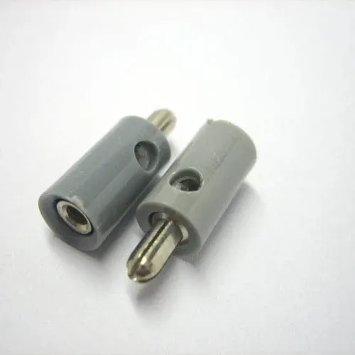 T.E.G. H0 Male poppenhuisstekker grijs 2,6 mm per stuk