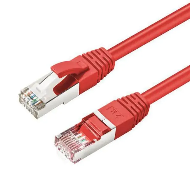 Microconnect CAT6 S/FTP netwerkkabel 2m rood afgeschermd