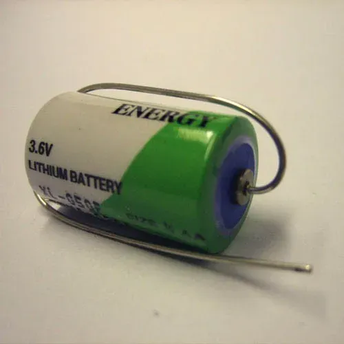 T.E.G. lithium batterij 1/2AA 3,6V met soldeerdraden