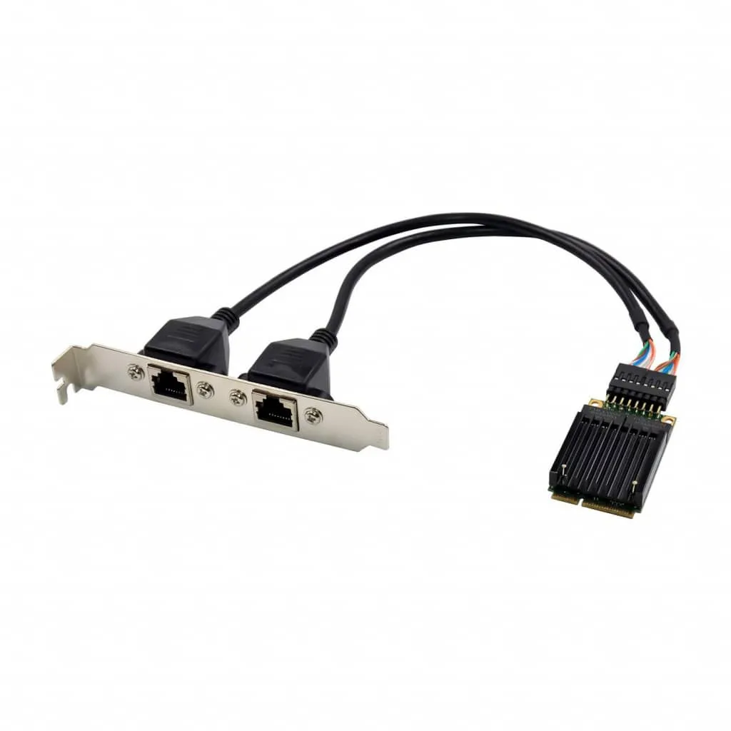 Microconnect 82583-D MiniPCIe netwerkkaart Dual 1G RJ45