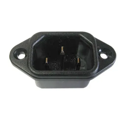T.E.G. Euro chassisdeel C14 male connector 10A fast-on