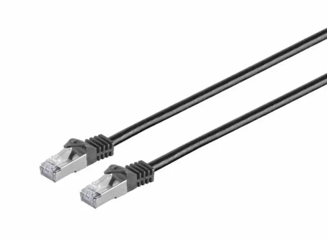 Microconnect CAT7 netwerkkabel zwart 0,5m S/FTP