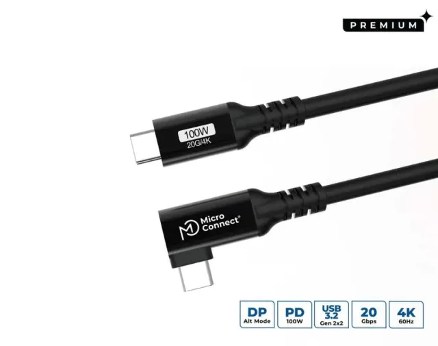 Microconnect Premium USB-C naar USB-C kabel 5m 100W 20Gbps