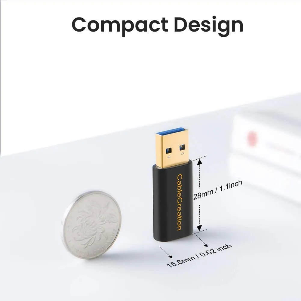 CableCreation USB-C naar USB-A adapter 3-pack data