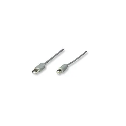 T.E.G. USB 1.1 verloopkabel USB B M/M 1,8 m grijs