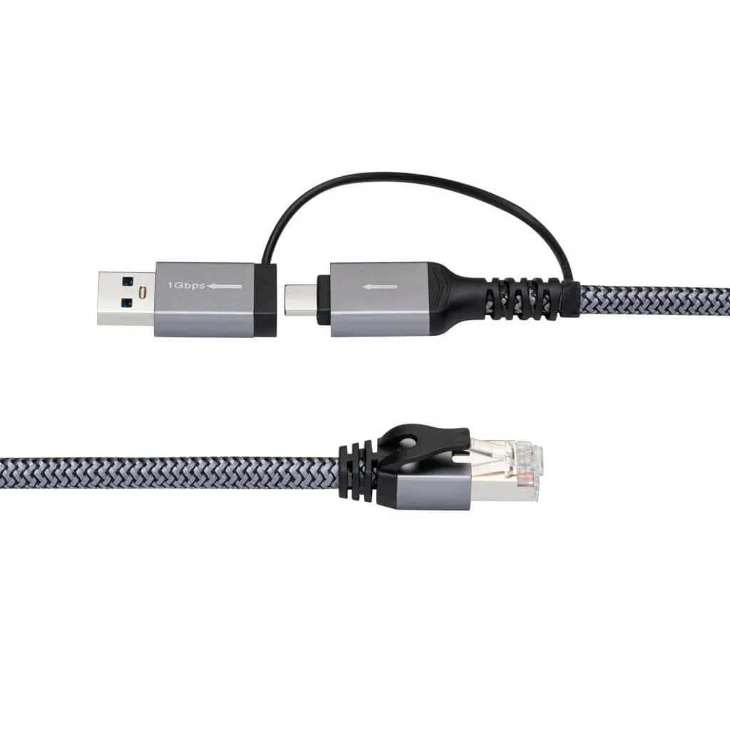 Microconnect CAT6 adapterkabel USB RJ45 2m