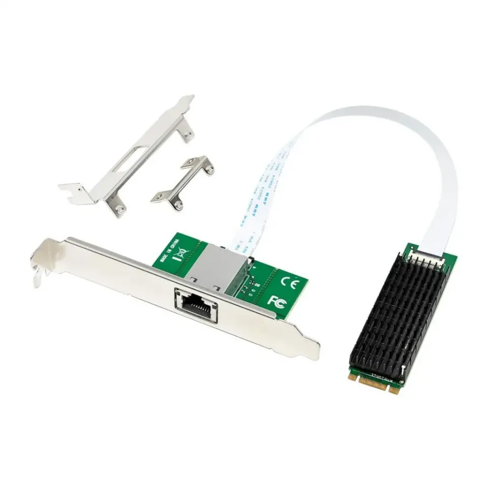 Microconnect PCIe M.2 B+M AQC107 netwerkkaart 10G
