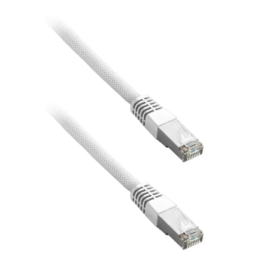 CableMod ModMesh netwerkkabel Cat6 wit 1m gesleevd