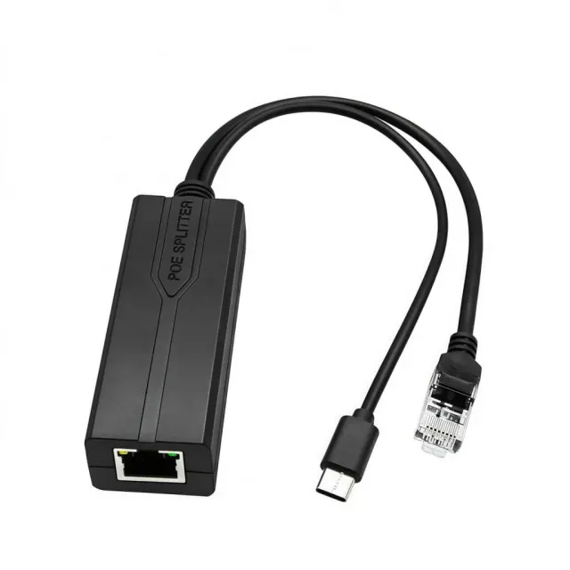 Microconnect MC-POESPLITTER PoE splitter USB-C RJ45 1000Mbit