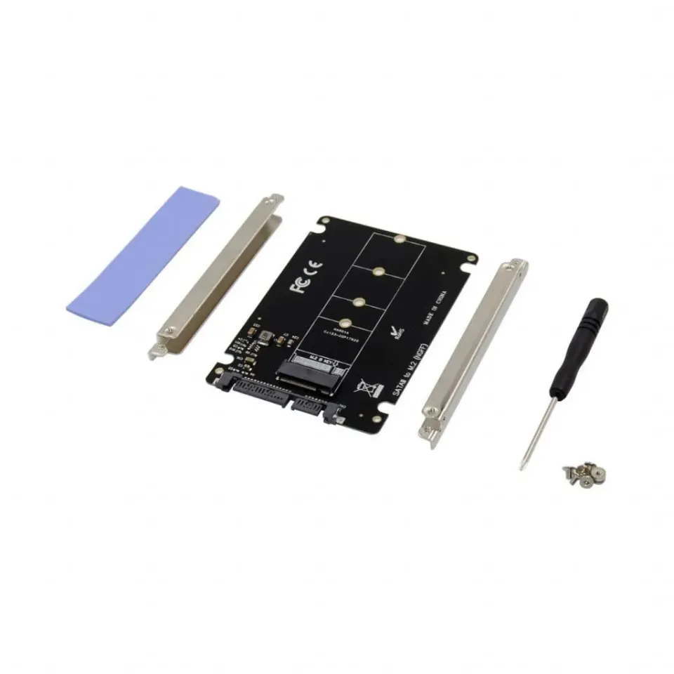 Microconnect SATA naar M.2 B-Key SSD adapter 2,5 inch 6Gbps