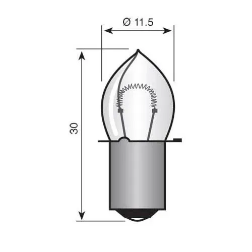 T.E.G. P13.5S kraaglampje 12.5V 250mA per stuk