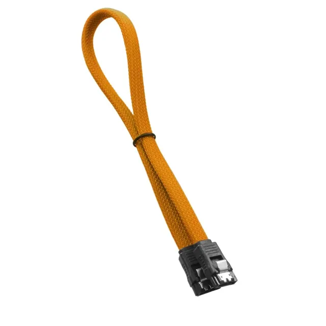 CableMod ModMesh SATA 3 kabel 30cm oranje gesleeved