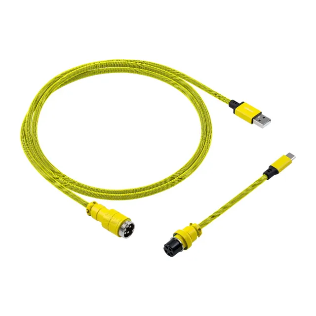 CableMod Pro Straight keyboardkabel USB-A USB-C 150cm geel