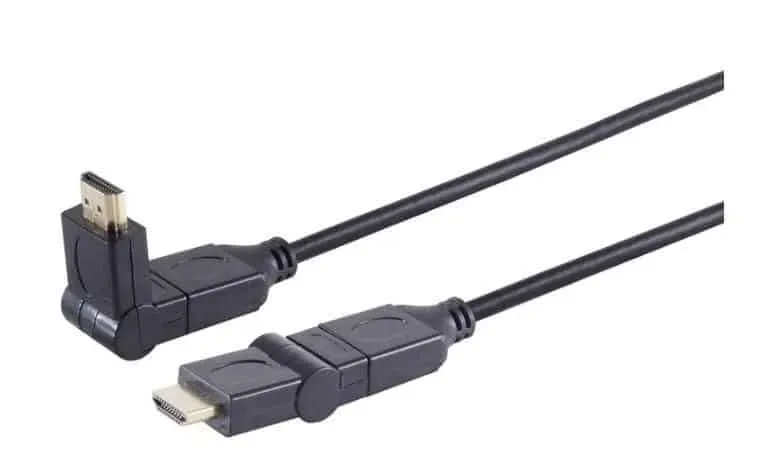 Microconnect HDMI 1.4 kabel 3m draaibare stekker 4K