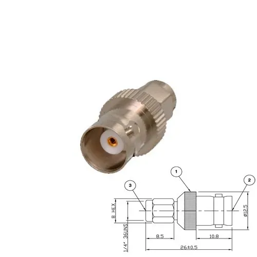T.E.G. SMA verloopadapter BNC M/F antenneadapter