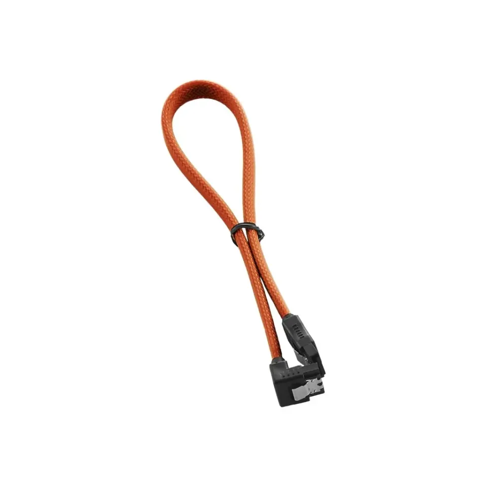CableMod ModMesh SATA kabel 30cm haaks oranje