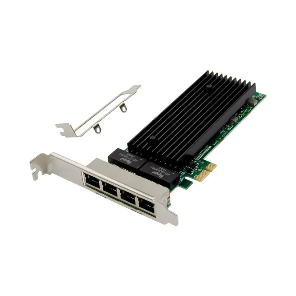 Microconnect Intel 82576 quad netwerkkaart PCIe 4x RJ45