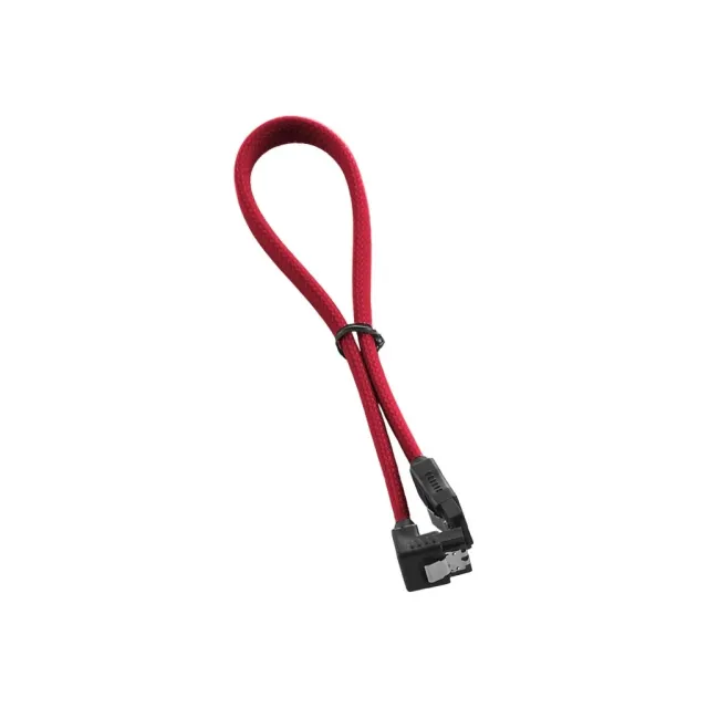 CableMod ModMesh SATA 3 kabel 30cm haaks rood