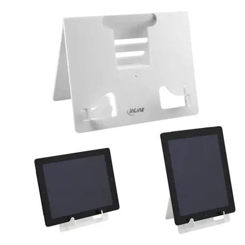 T.E.G. E-book standaard 9,7 inch wit 3 standen