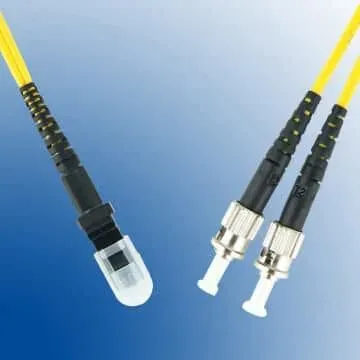 Microconnect MTRJ-ST glasvezelkabel OS2 0,5m geel