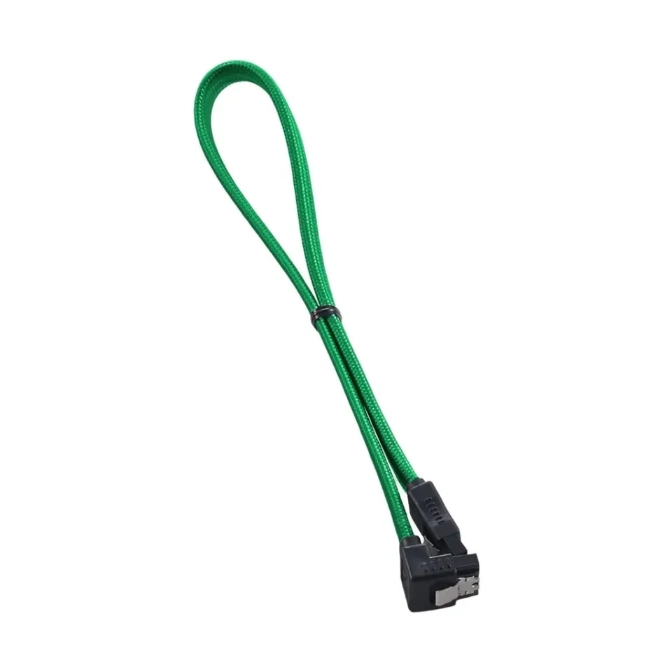 CableMod ModFlex SATA kabel 30cm groen haaks