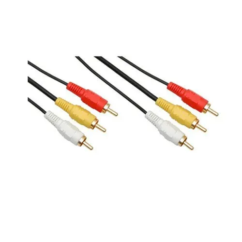 T.E.G. 3x Cinch Audio Videokabel 15 Meter Man-Man