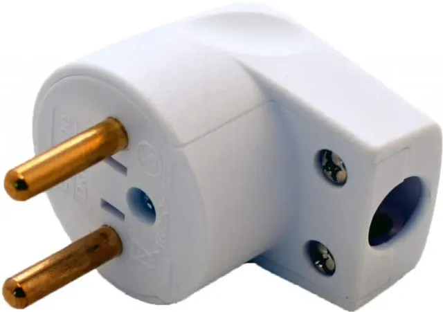 Microconnect Deense Stekker Haaks Wit DKPLUG