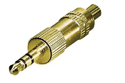 T.E.G. 3,5mm stereo stekker male metaal verguld